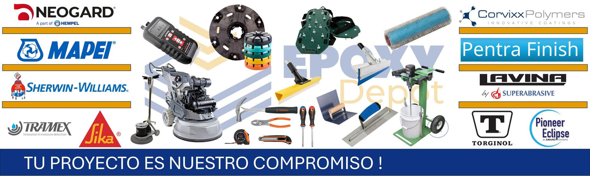 EPOXY Depot: maquinaria, diamantes, llanas, rodillos y herramientas para pisos epóxicos y concreto pulido